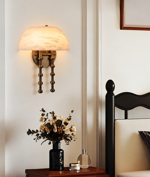 Méduse Alabaster Wall Sconce