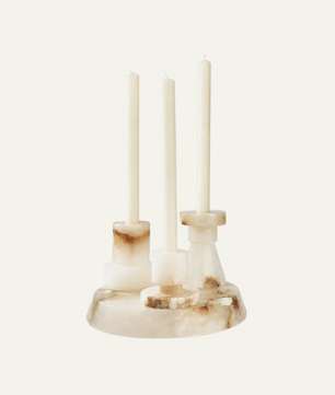 Aosta Stepped Marble Votive