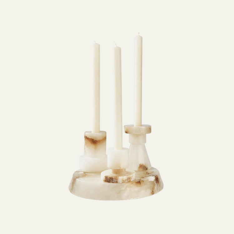 Aosta Stepped Marble Votive