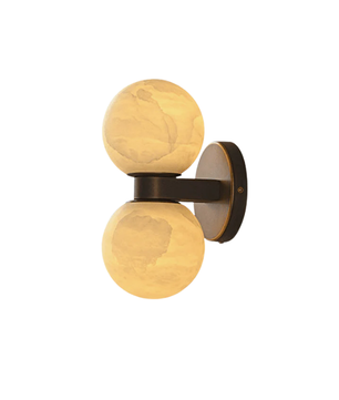 Aria Alabaster Globe Sconce