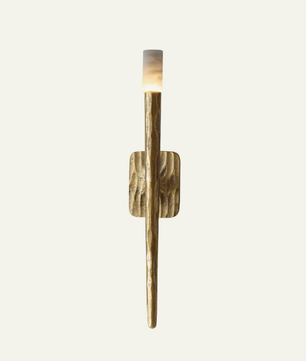 The Volterra Fluted Alabaster Sconce