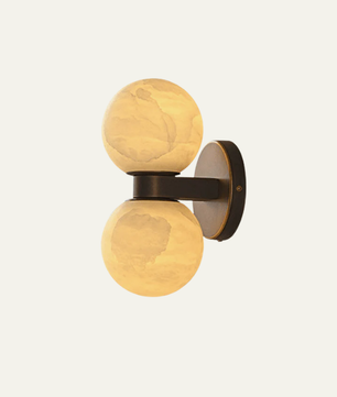 Aria Alabaster Globe Sconce