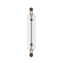 Architectural Alabaster Capsule Bronze Sconce