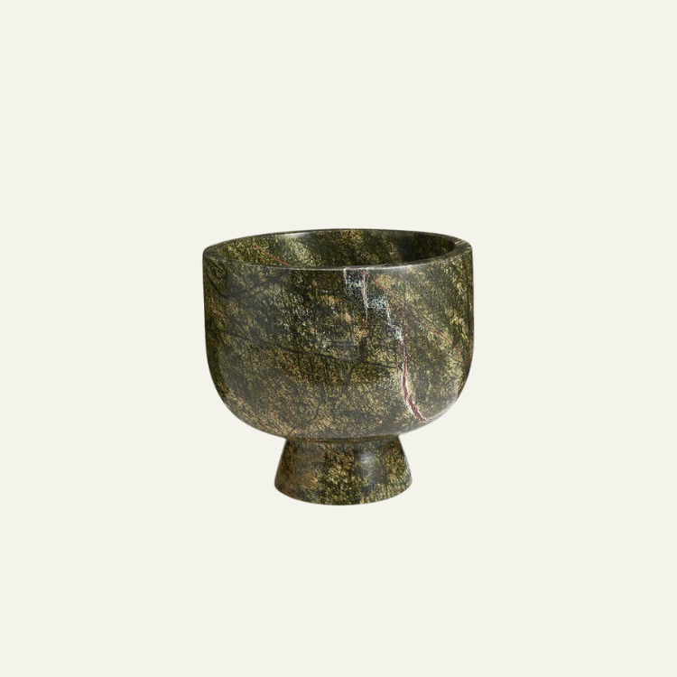 The Verde Guatemala Marble Centerpiece Bowl