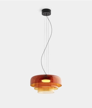 Lark 3 Shade Modern Glass Pendant Lamp — view 8