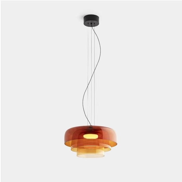 Lark 3 Shade Modern Glass Pendant Lamp — view 8