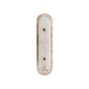 Natural Travertine & Alabaster Capsule Sconce