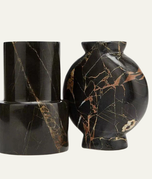 Marquina Columnar Stone Vessel