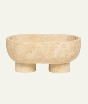 The Carrara Low-Profile Stone Plinth