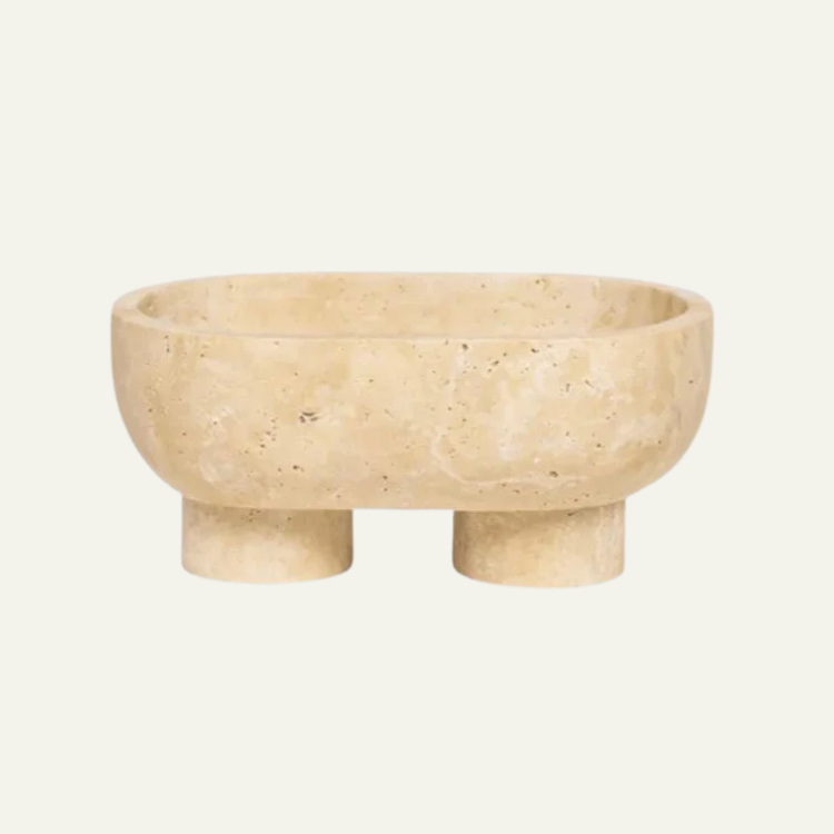 The Carrara Low-Profile Stone Plinth