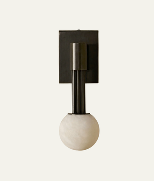 The Volterra Alabaster Orb Sconce