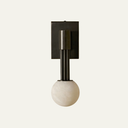 The Volterra Alabaster Orb Sconce