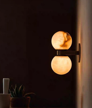Aria Alabaster Globe Sconce