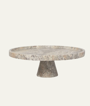 Rosso Levanto Marble Pedestal Tray