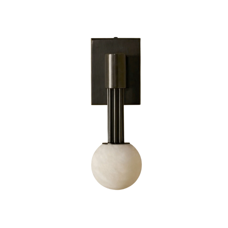 Volterra Alabaster Orb Sconce