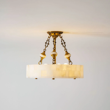 Antique Brass & White
