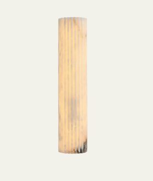 Colonna Fluted Alabaster Wall Sconce