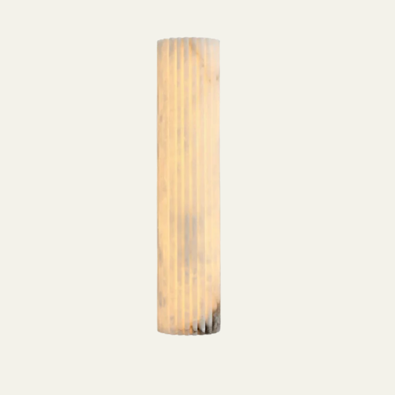 Colonna Fluted Alabaster Wall Sconce