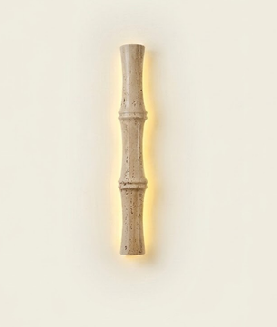 Bamboo Travertine Sconce