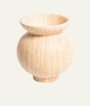 Pentelikon Fluted Marble Vessel