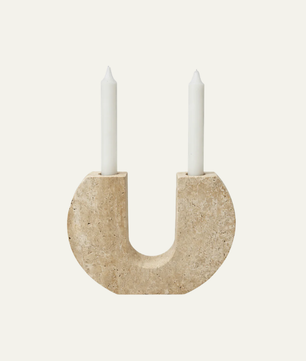 The Yazd Amber Travertine Votive