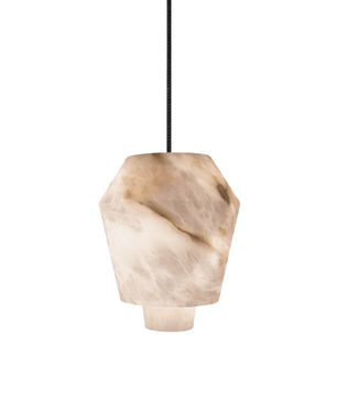 Volterra Alabaster Cylindrical Suspension