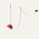 Light Rail Semispheres Leather Pendant Lamp