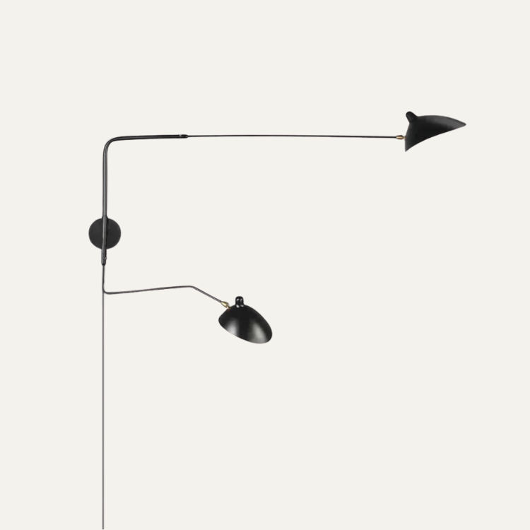 Serge Mouille Plug In Wall Lamp