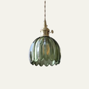 Japanese Retro Glass Flower Pendant Light S17