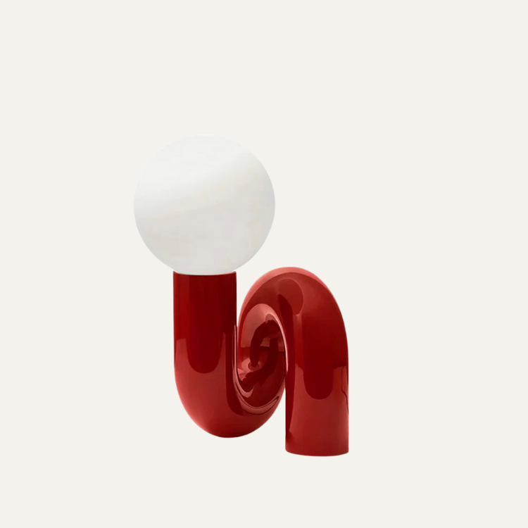 Spiral Glass Table Lamp