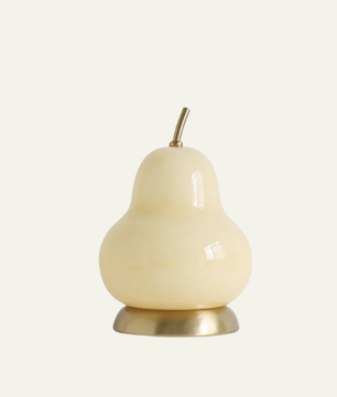Pear Glass Built-in Battery Table Lamp