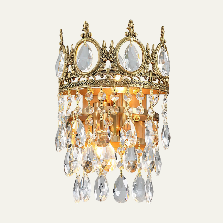 Vintage Crystal Wall Lamp
