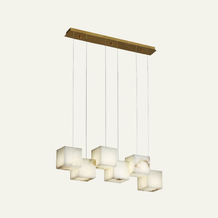 Marble Box Chandelier