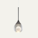 Moon Clear Glass Ball Pendant Light